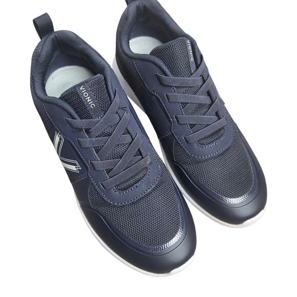 VIONIC Shay II Women’s Size 8 Mesh Comfortable Walking Sneakers Dark Blue - Picture 2 of 11
